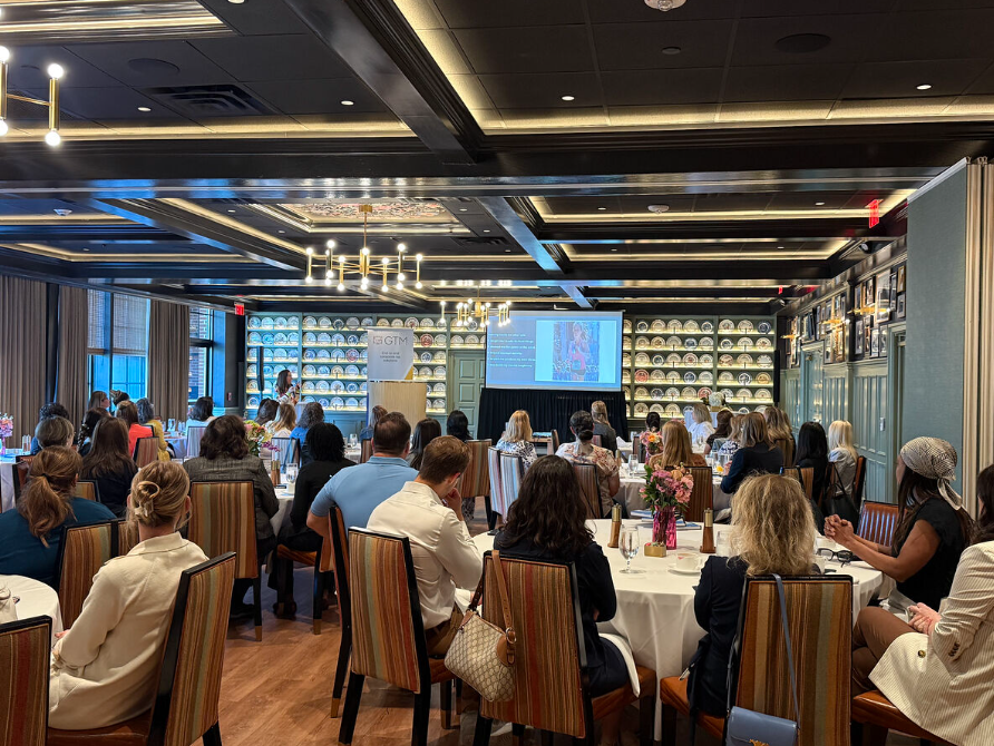 Shannon Connaghan at a speaking event